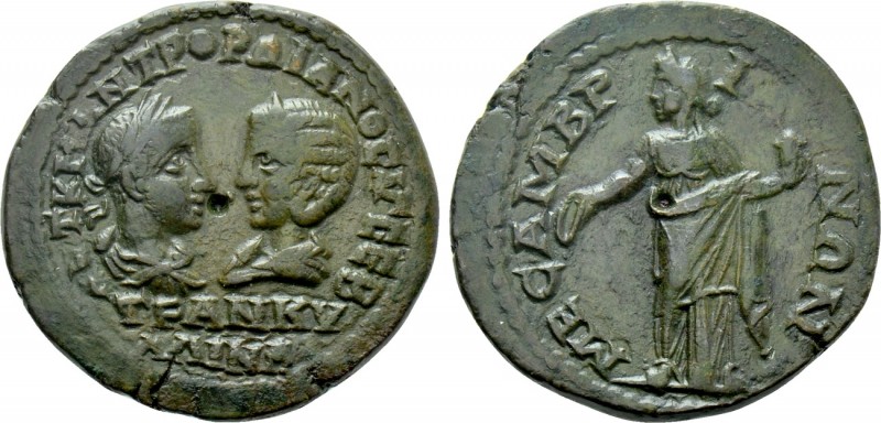 THRACE. Mesembria. Gordian III with Tranquillina (238-244). Ae. 

Obv: AVT K M...