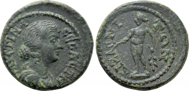 PHRYGIA. Aezanis. Faustina II (Augusta, 147-175). Ae. 

Obv: ΦΑVСΤΙΝΑ СЄΒΑСΤΗ....