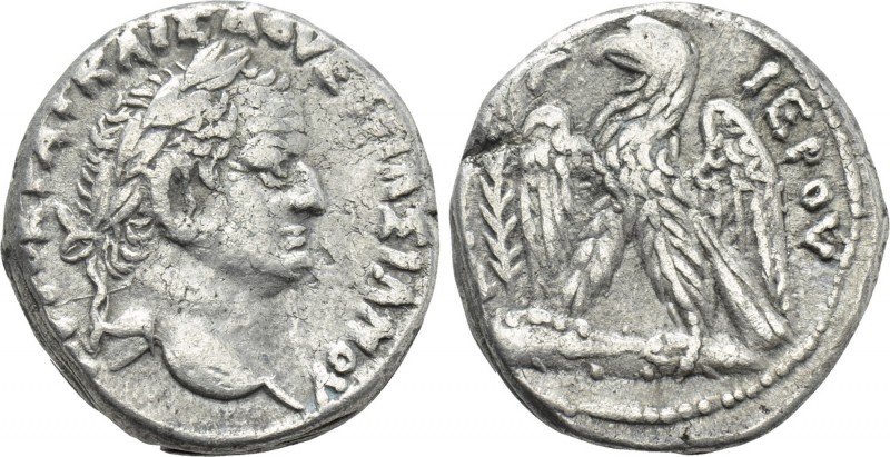 SELEUCIS & PIERIA. Antioch. Vespasian (69-79). Tetradrachm. 

Obv: AYTOKPAT KA...