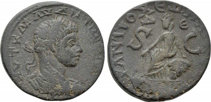 SELEUCIS & PIERIA. Antioch. Elagabalus (218-222). Ae. 

Obv: AVT K M AV ANTΩNI...