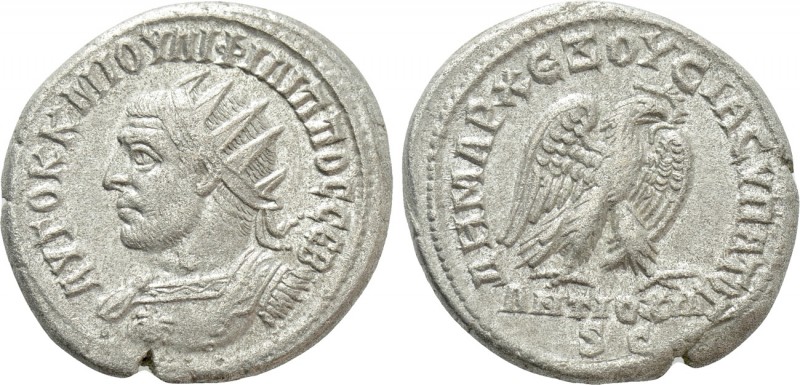 SELEUCIS & PIERIA. Antioch. Philip I 'the Arab' (244-249). Tetradrachm. 

Obv:...