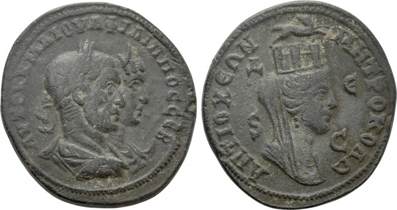 SELEUCIS & PIERIA. Antioch. Philip I 'the Arab', with Otacilia Severa (244-249)....