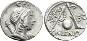 CN. LENTULUS. Denarius (76-75 BC). Spain.