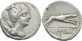 C. POSTUMIUS. Denarius (73 BC). Rome.