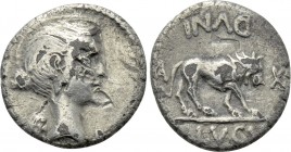 MARK ANTONY. Fourrée Quinarius (43 BC). Lugdunum.