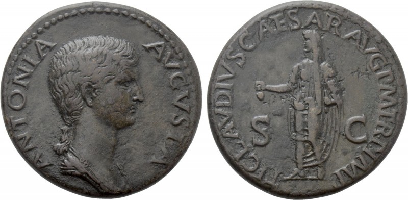 ANTONIA II (Augusta, 37 and 41). Dupondius. Rome. 

Obv: ANTONIA AVGVSTA. 
Dr...