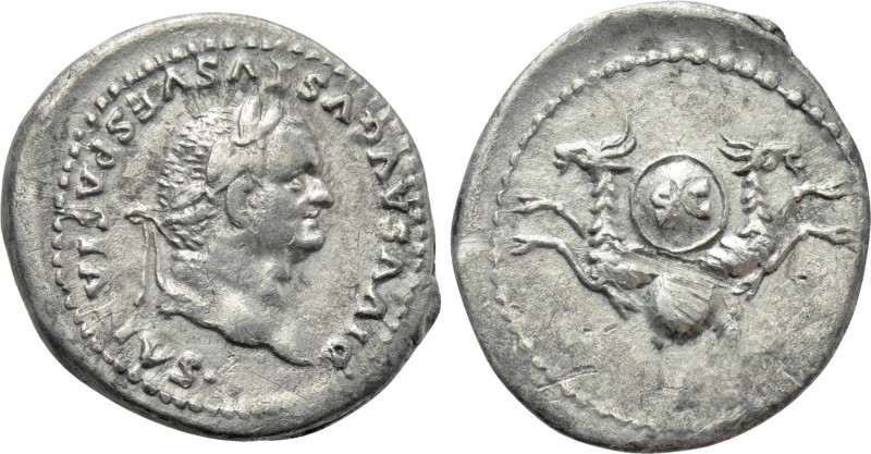 DIVUS VESPASIAN (Died 79). Denarius. Rome. 

Obv: DIVVS AVGVSTVS VESPASIANVS. ...