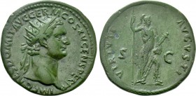 DOMITIAN (81-96). Dupondius. Rome.