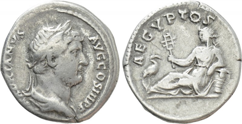 HADRIAN (117-138). Denarius. Rome. "Travel Series" issue. 

Obv: HADRIANVS AVG...