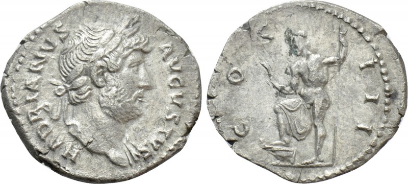 HADRIAN (117-138). Denarius. Rome. 

Obv: HADRIANVS AVGVSTVS. 
Laureate bust ...