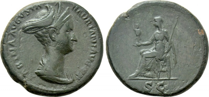 SABINA (Augusta, 128-137). As. Rome. 

Obv: SABINA AVGVSTA HADRIANI AVG P P. ...
