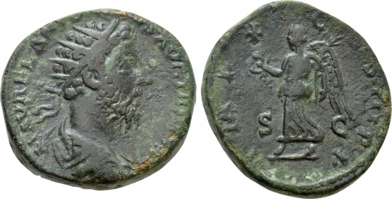 MARCUS AURELIUS (161-180). Dupondius. Rome. 

Obv: M AVREL ANTONINVS AVG TR P ...