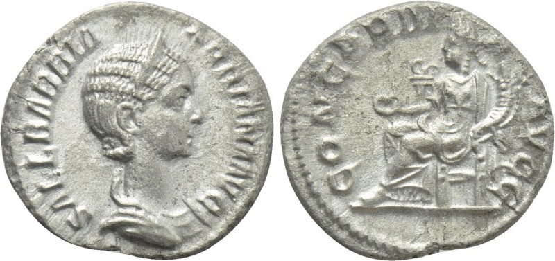 ORBIANA (Augusta, 225-227). Denarius. Rome. 

Obv: SALL BARBIA ORBIANA AVG. 
...