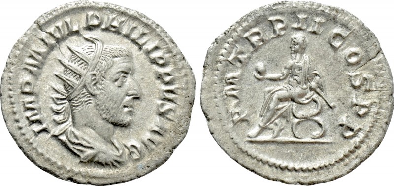 PHILIP I 'THE ARAB' (244–249). Antoninianus. Rome. 

Obv: IMP M IVL PHILIPPVS ...