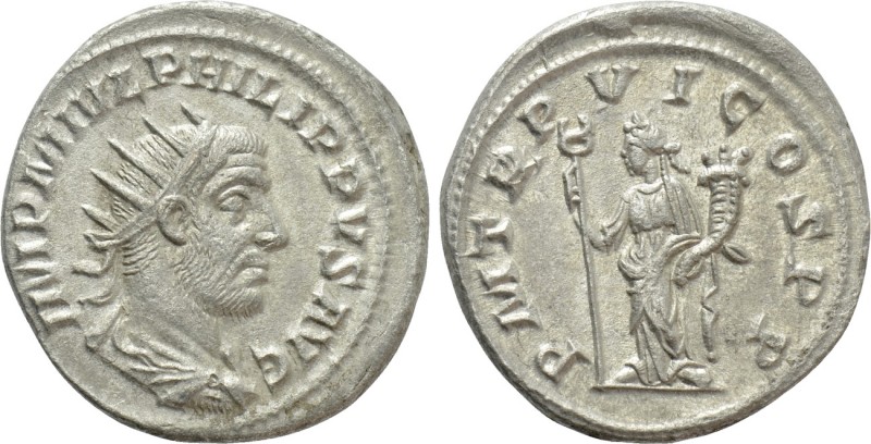 PHILIP I 'THE ARAB' (244–249). Antoninianus. Antioch. 

Obv: IMP M IVL PHILIPP...