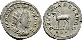 PHILIP II (247-249). Antoninianus. Rome. Saecular Games/1000th Anniversary of Rome issue.