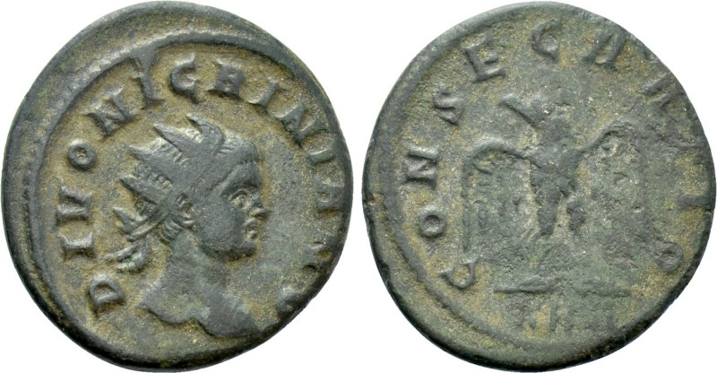 DIVUS NIGRINIANUS (Died 284/5). Antoninianus. Rome. 

Obv: DIVO NIGRINIANO. 
...