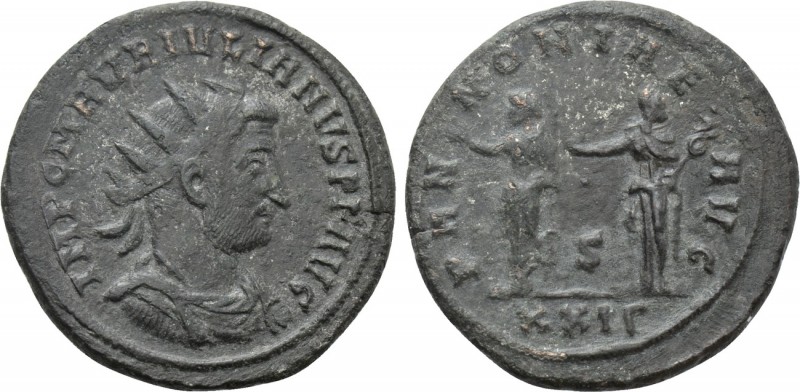 JULIAN OF PANNONIA (Usurper, 285-285). Antoninianus. Siscia.

Obv: IMP C M AVR...