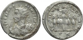 MAXIMINUS DAIA (310-313). BI Argenteus. Treveri.