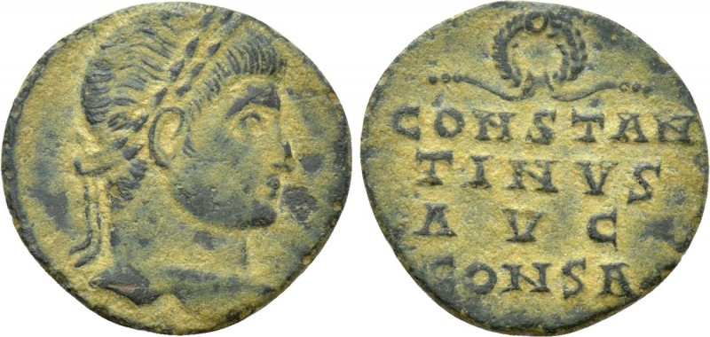CONSTANTINE I THE GREAT (306-337). Follis. Constantinople. 

Obv: Laureate hea...