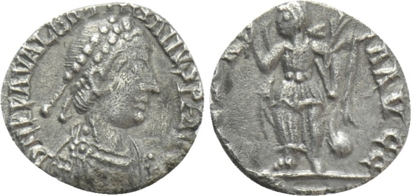VALENTINIAN III (425-455). Half Siliqua. Ravenna or Rome. 

Obv: D N PLA VALEN...