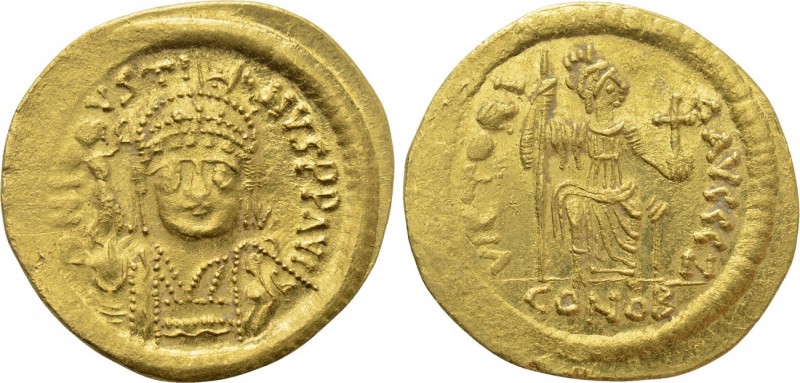 JUSTIN II (565-578). GOLD Solidus. Constantinople. 

Obv: D N IVSTINVS P P AVG...