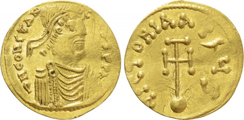 CONSTANTINE IV POGONATUS (668-685). GOLD Semissis. Constantinople. 

Obv: δ N ...