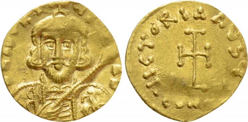 TIBERIUS III APSIMAR (698-705). GOLD Tremissis. Constantinople. 

Obv: D TIbER...