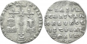 BASIL II BULGAROKTONOS with CONSTANTINE VIII (976-1025). Miliaresion. Constantinople.