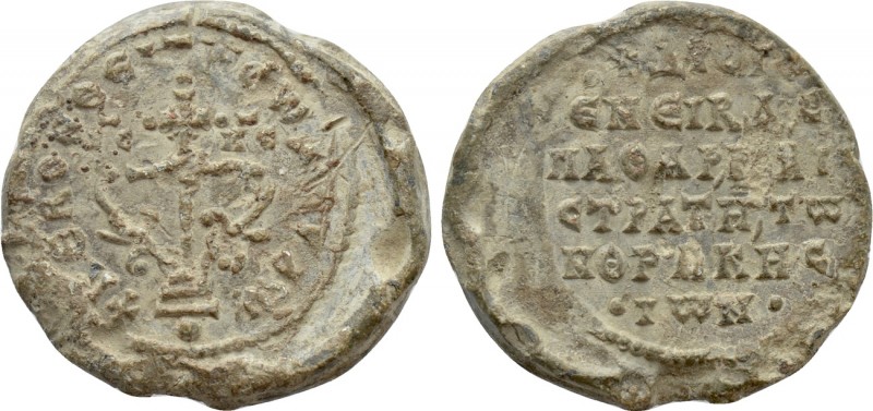 BYZANTINE SEALS. Diogenes, strategos and ... (Circa 10th/11th century). 

Obv:...