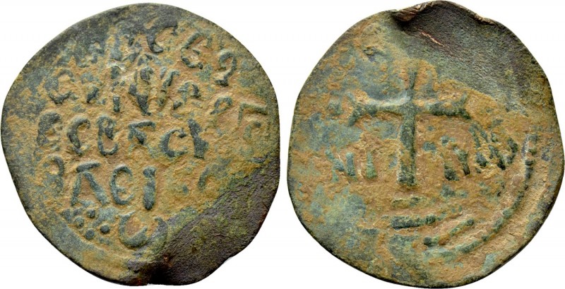 CRUSADERS. Edessa. Baldwin II (Second reign, 1108-1118). Follis. 

Obv: Legend...