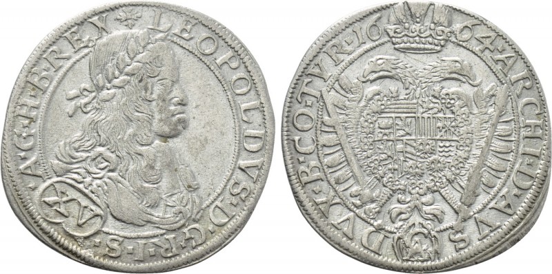 AUSTRIA. Leopold I (1658-1705). 15 Kreuzer (1664). Vienna. 

Obv: LEOPOLDVS D ...