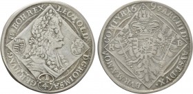 AUSTRIA. Leopold I (1658-1705). 1/4 Taler  (1694). Kremnitz.