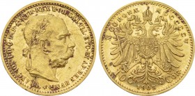 AUSTRIA. Franz Joseph I (1848-1916). GOLD 10 Corona (1905). Wien (Vienna).