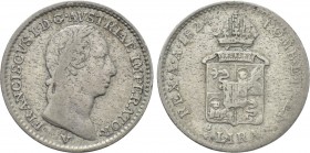 AUSTRIAN EMPIRE. Franz I (1804-1835). 1/4 Lira (1824  V). Venice.