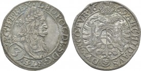 HOLY ROMAN EMPIRE. Leopold I (1657-1705). 3 Kreuzer (1669). Vienna.
