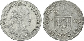 ITALY. Lucca. Republic (1369-1799). AR Luigino (1668).