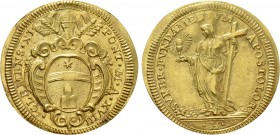 ITALY. Papal States. Clemens XI (1700-1721). GOLD Scudo d'oro.