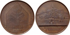 BELGIUM. Leopold I (1831-1865). Ae Medal. Commemorating the Opening of the Maison d’Arrêt Cellulaire at Charleroi. By J. Wiener. Dated (1851-1853).