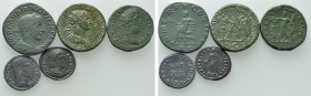 5 Roman Coins; all Tooled.