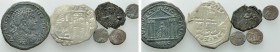 6 Coins; Late-Roman, Byzantine, Spain etc.