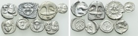 8 Greek Coins; Istros, Apollonia Pontika etc.