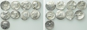 9 Denari of the Roman Republic.
