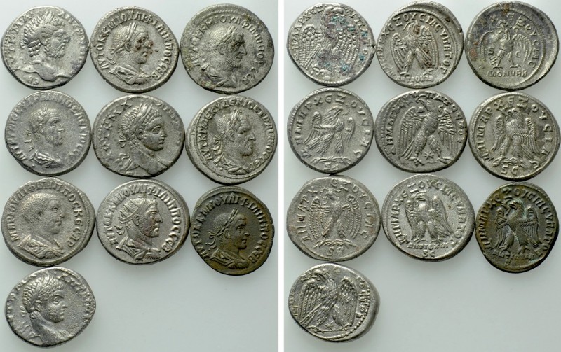 10 Roman Provincial Tetradrachms. 

Obv: .
Rev: .

. 

Condition: See pic...