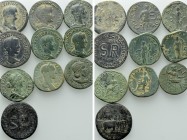 10 Roman Sesterii and Large Provincial Coins.