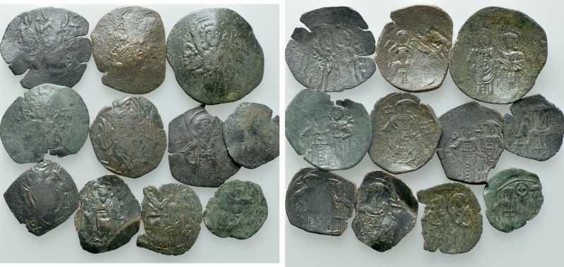 11 Byzantine Coins; Palaeologean Dynasty etc. 

Obv: .
Rev: .

. 

Condit...