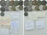13 Roman Coins; Hadrian, Septimius Severus etc.