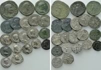 20 Roman Coins; Hadrian, Trajan etc.