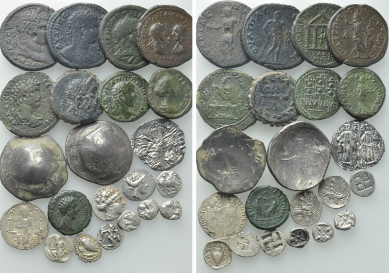 22 Coins; Greek, Roman, Celtic etc. 

Obv: .
Rev: .

. 

Condition: See p...