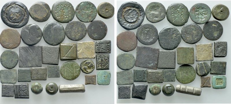 30 Ancient Weights etc. 

Obv: .
Rev: .

. 

Condition: See picture.

W...